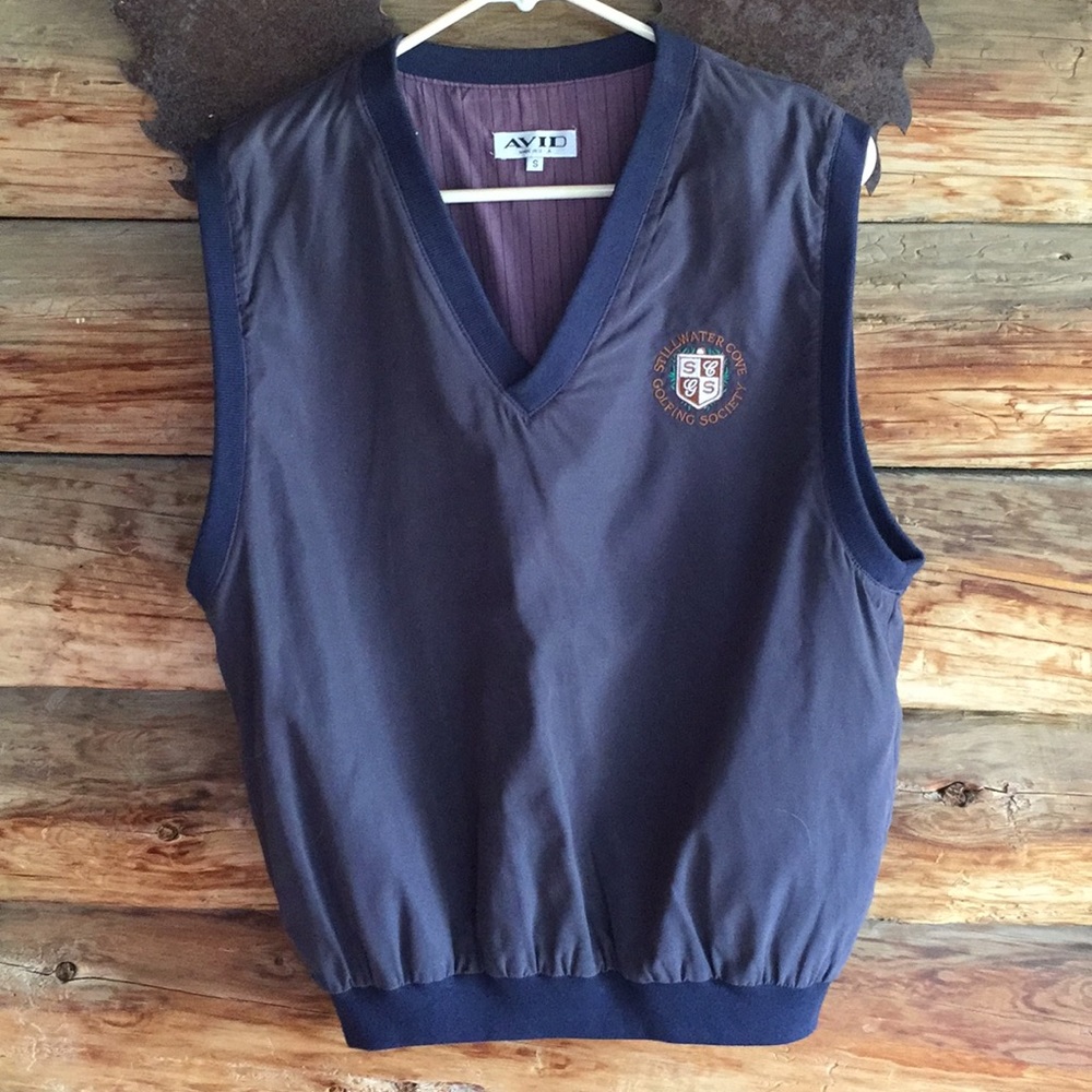Avid Navy Blue windbreaker vest